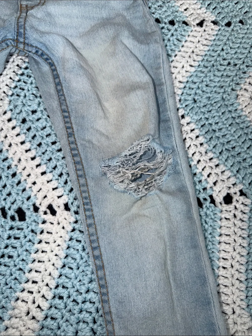OshKosh B'gosh Light Blue Distressed Skinny Jeans